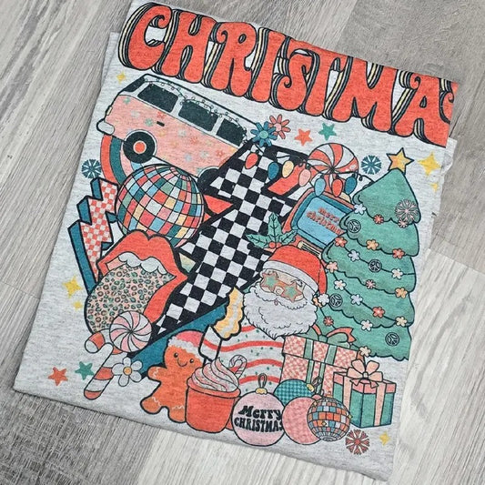 All things Retro Christmas Tee or Sweatshirt