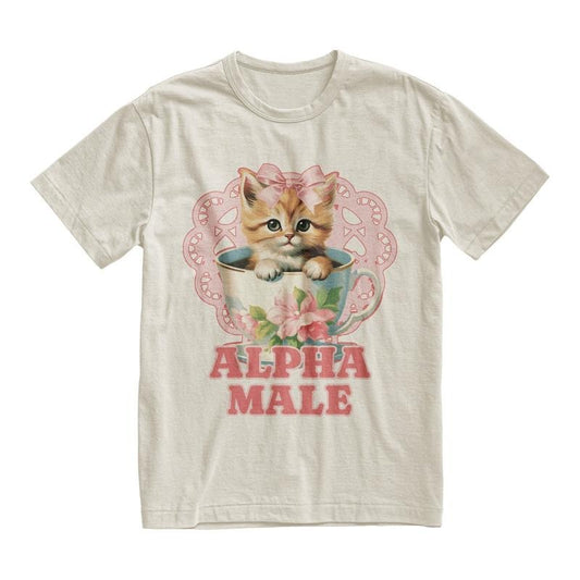 Alpha Male Funny Kitten Tshirt, Funny Cat Meme Shirt, Boyfriend Gifts, Father Gift, Mom Tee, Cat Lover, Cat Gift