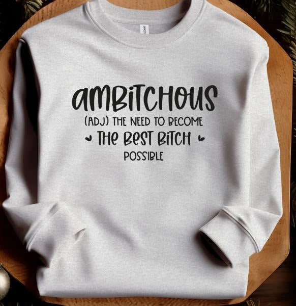 Ambitious Sweatshirt Casual Pullover Hoodie Sweaters