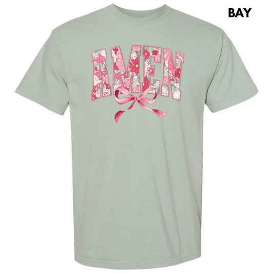 Amen Floral Coquette Comfort Colors T-Shirt