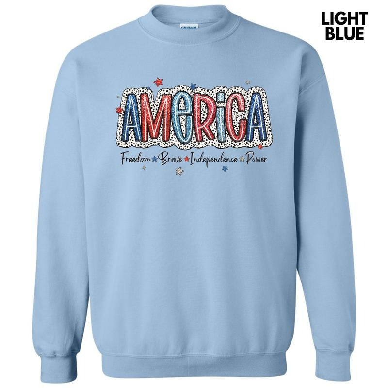 America Dalmatian Dots Sweatshirt