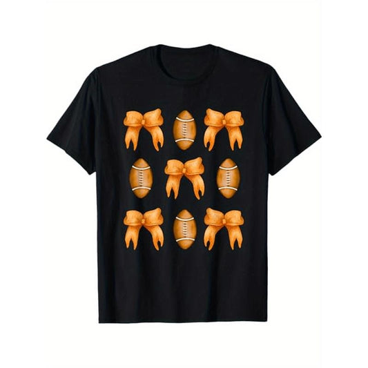 American Football, Halloween Football T-Shirt With Thousands Of Styles, 100% Cotton, Male And Female Friends, Mom And Dad Friends Gifts, S-XXXL, Black made in usa