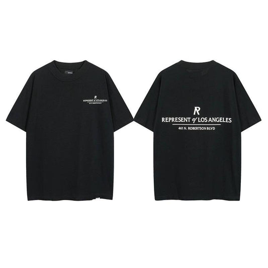 American High Street Fashionable Loose All-Match Short-Sleeved T-shirt Men