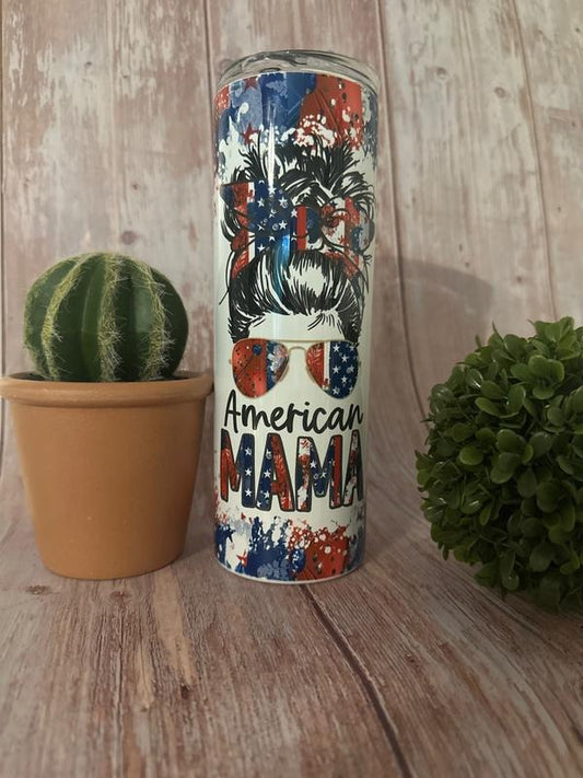 American Mama - 4th of July Tumbler