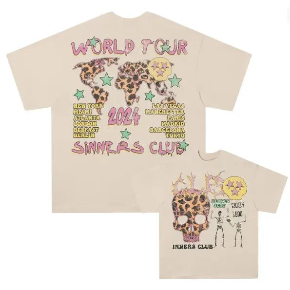 American Skull Graffiti Loose ins Tee, Skull Y2k Graphic Tee, Goth Aesthetic Tee, Unisex T-Shirt, Gift For Men Women  Top Elegance Womenswear