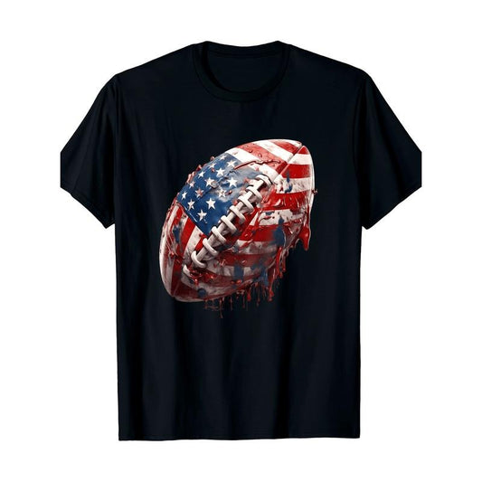 American football American Flag t-shirt, men's t-shirt, 220g made in usastyle{n002}3