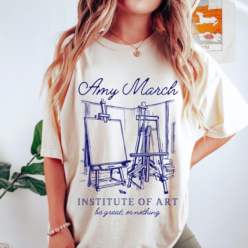 Amy March T-Shirt Little Women Shirt Light Academia Little Women Gift Louisa May Alcott Library Shirt Book Club Shirt Little Women Amy March