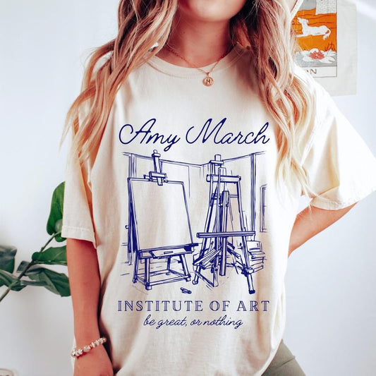 Amy March T-Shirt Little Women Shirt Light Academia Little Women Gift Louisa May Alcott Library Shirt Book Club Shirt Little Women Amy March