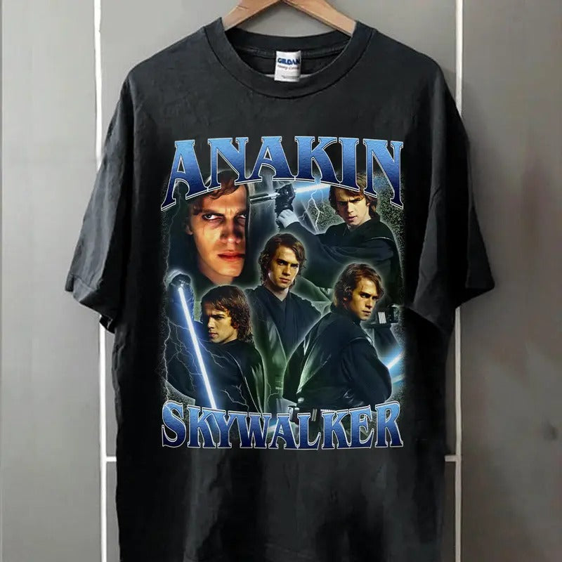 Anakin Skywalker Shirt, Anakin Skywalker Vintage 90 Shirt, Anakin Skywalker Unisex T-shirt Cotton Menswear