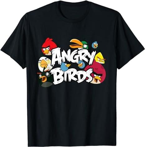 Angry Birds Classic Official Merchandise T-Shirt Menswear Top  Underwear Jujutsu Kaisen Tshirt