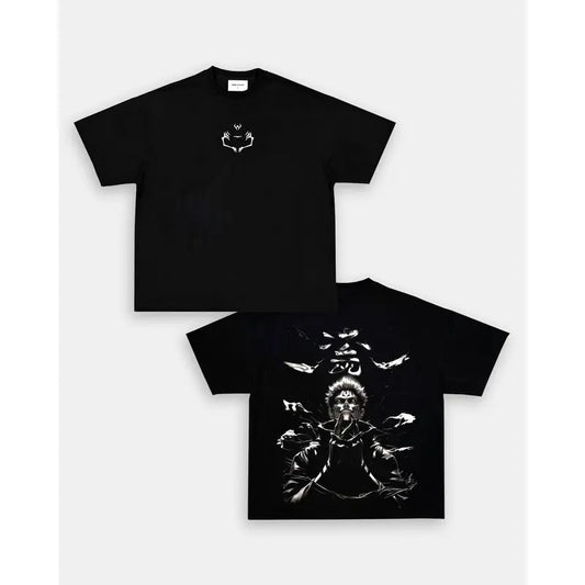 Anime "Ryomen Sukuna - Jujutsu Kaisen" Anime Double Printed Vintage Oversized Tee Unisex Anime Manga  Cotton T-shirt, Gift For Anime Fan, Anime Lover, Manga Lover Gift Gift For Him Gift For Her