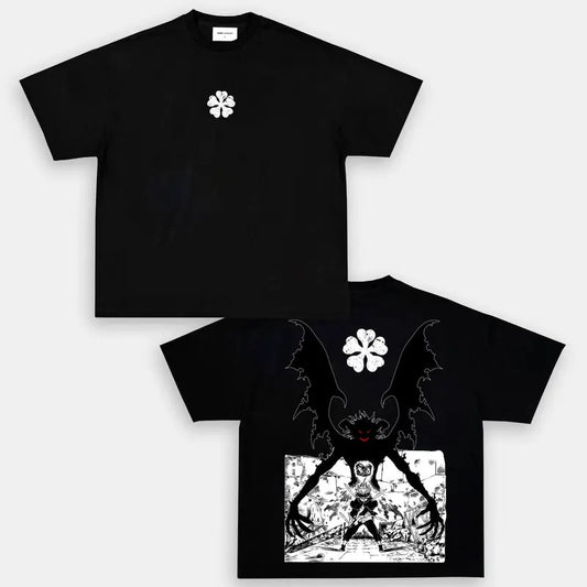 Anime Asta Black Clover Anime Vintage Oversized Tee  Unisex Oversize Anime Manga Heavyweight Cotton T-shirt, Gift For Anime Fan, Anime Lover back b T-shirt Hoodies & Sweatshirts