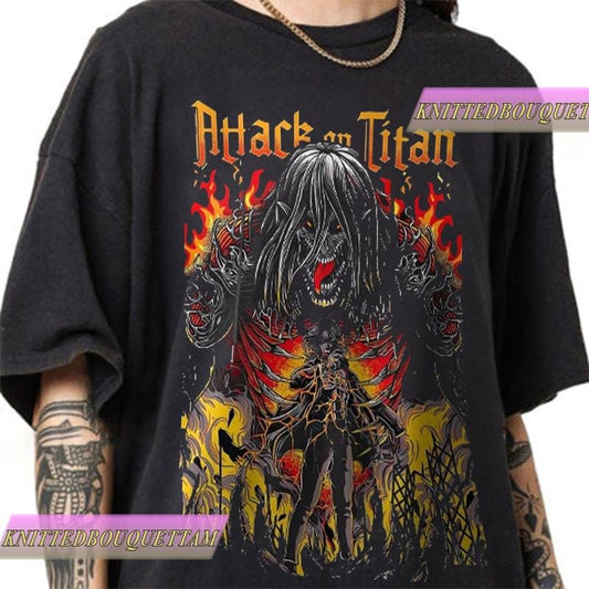 Anime Eren Yeager Shirt,Eren Yeager Tshirt,Anime Shirt,Attack on Titan Shirt,Attack Titan Shirt,Anime Manga Shirt,Anime Lovers Shirt,Anime Tee,Aoa