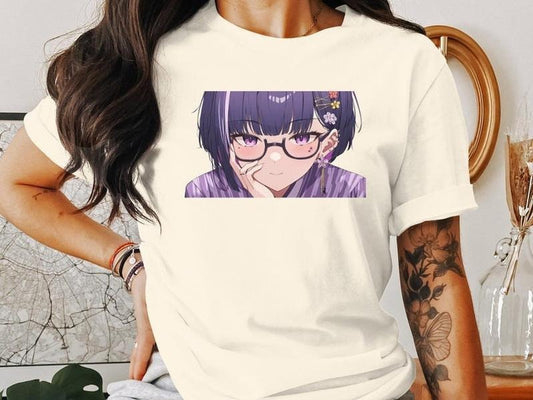 Anime Girl T-Shirt, Cute Anime Design, Manga Character Tee, Otaku Fashion, Japanese Animation Shirt, Kawaii Style Top