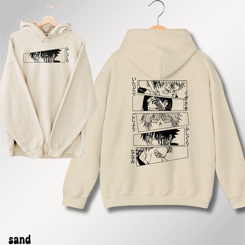 Anime Hoodie, Anime Streetwear, Anime Lover Gift, Jujutsu Kaisen Shirt, Anime Sweatshirt Guy, Anime Apparel, Anime Merch, Gift for Anime Fan