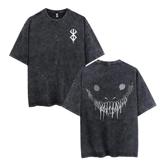 Anime Japanese Shirt - Soft Vintage Oversized Shirt, Berserk, giftfordad, giftforhim, Guts, Griffith,anime Graphic shirt , shirt