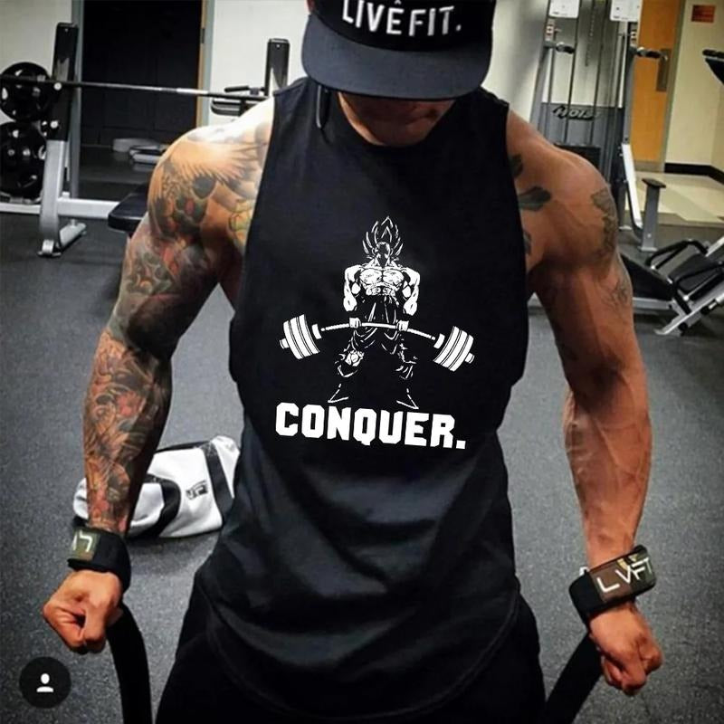 Anime Print Tank Tops for Every Beautiful Girl Who Wants to Show Off Her Love for Fitness and Anime