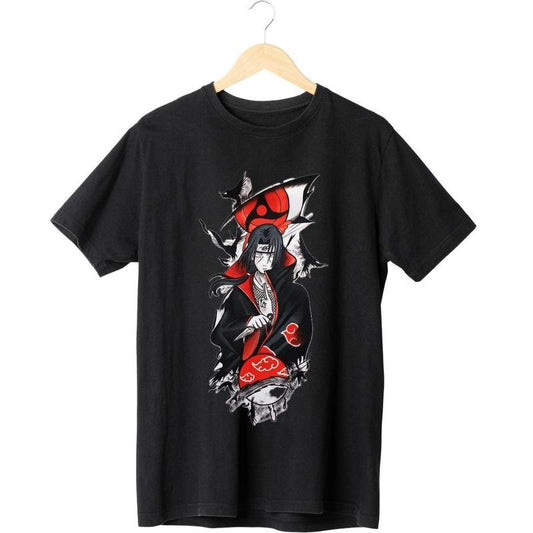 Anime T-Shirt Itachi Uchiha, Anime Shirt Uchiha Itachi, Cool Anime Shirt, Anime Design Shirt.