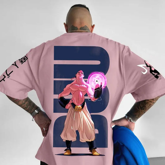 Anime Villain Letter Printed T-shirt, Dragon Ball Anime Majin Buu Printed Shirt, Manga Shirt For Men, Best Anime T-Shirt, Gift For Anime Lovers, Anime Printed Shirt, DB Gift For Fans, Gift For Him, Gift For Her Tops