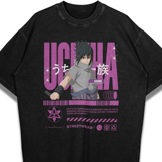 Anime shirt featuring Uchiha Sasuke, perfect for enthusiasts of Japanese animation Sweatshirt, Hoodie, Comfort Colors