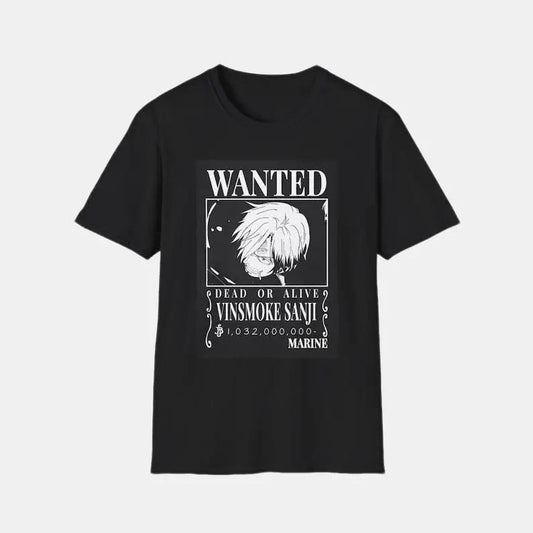 Anime tshirt, One Piece Sanji t-shirt, Anime art tee anime Casual Classic