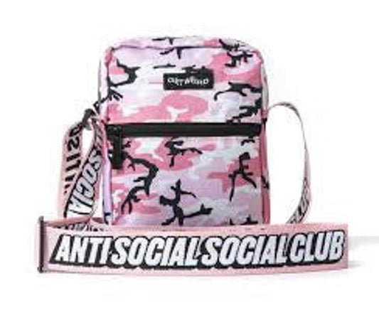 Anti Social Social Club Get Weird Side Bag Pink Camo (ASSP125) One Size