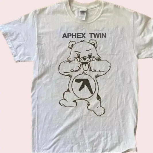 Aphex Twinn Bear Tshirt, Vintage Y2K Graphic Cotton Men Shirt S-5XL, vintage graphic tee, unisex crewneck menswear streetwear