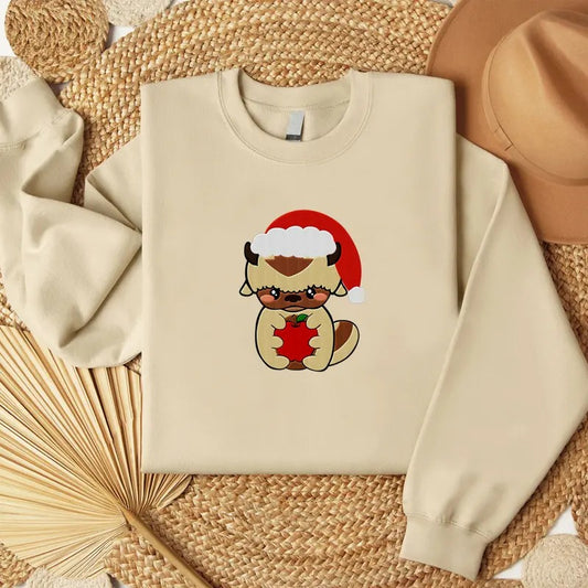 Appa Apple Embroidered Sweatshirt, Merry Christmas Appa Avatar Embroidery Tshirt, Gift For Appa Lover