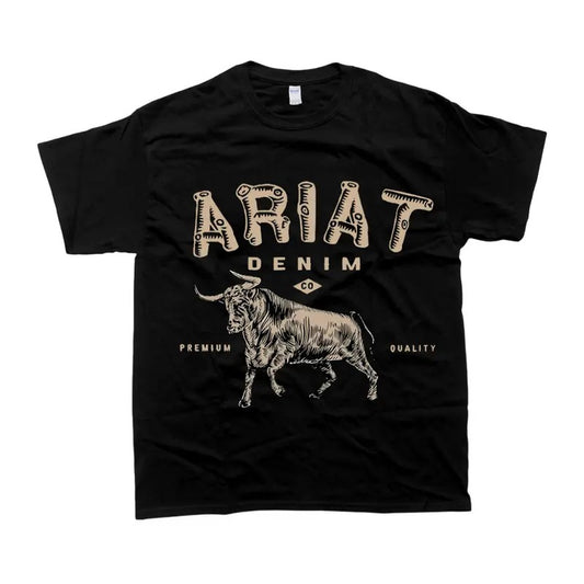 Ariat Denim Cowboy T-shirt Unisex Tshirt For Men For Women Tee Sweatshirt Hoodie