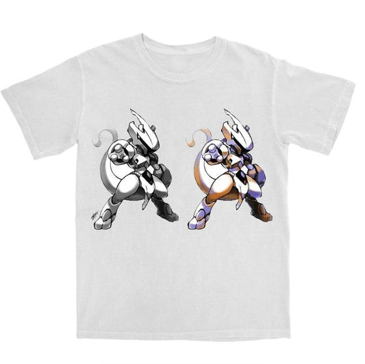 Armored Mewtwo POKeMON Series T-shirt, Pokemon Funny Graphic Tee, pokemon Mewtwo, Womenswear Top Cotton