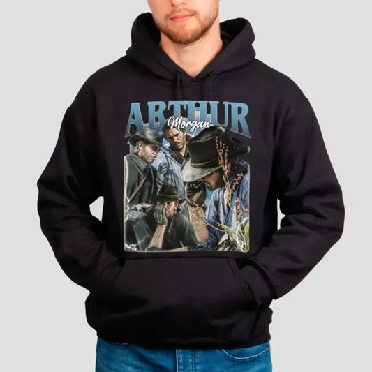 Arthur Morgan Vintage T Shirt, Arthur Morgan Red D*Ad Redemption Shirt, Gift For Movies Lovers Casual Clothing Menswear Top Sweatshirts, Unisex Sweater Pullover Tee