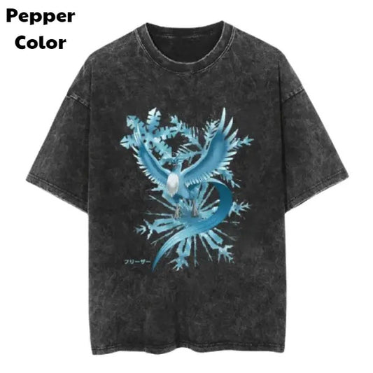 Articuno Print Vintage Tee, Articuno T-Shirt, Pokemon Graphic Tees, Pokemon Shirt, Unisex Anime Shirt, Menswear Womenswear Streetwear