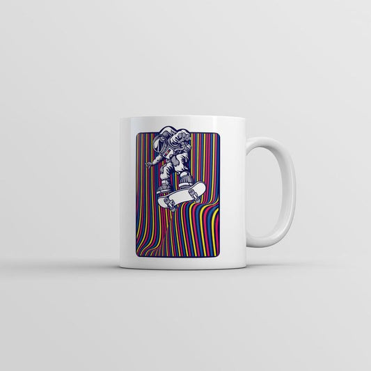 Astro Skater Mug Funny Skateboarding Space Graphic Coffee Cup-11oz Funny Coffee Mugs Ceramic Printed Drinkware Cup