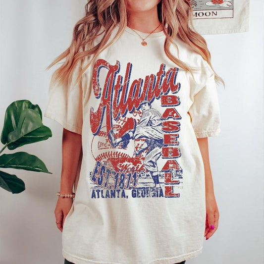 At.lanta Baseball 90's T Shirt, Vintage Baseball Fan Shirt, B.raves Shirt, Game Day Apparel, Baseball Season, At.lanta Sports Outfit, World Series, Unisex T-Shirt, Gifts For Men Women, Short Sleeve Tee Shirt