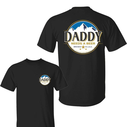 Athletic Daddy Pappy Needs Beer Logo Busch Shirt, Fathers Day Shirt, Graphic Tee For Men, For Women