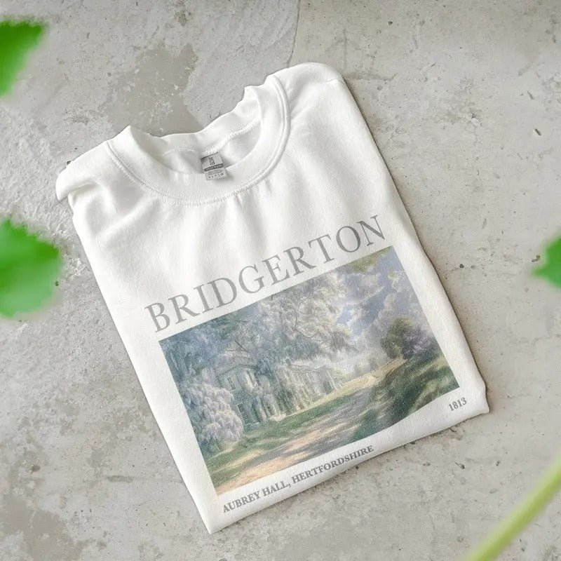 Aubrey Hall England Bridgerton Inspired Sweatshirt, Lady Whistledown Shirt, Society Paper Shirt