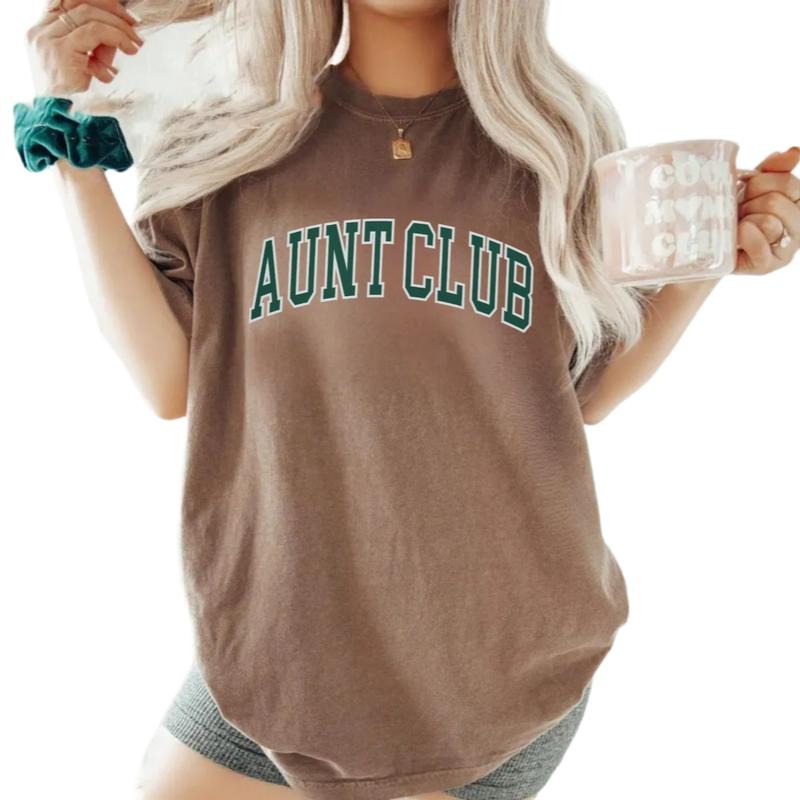 Aunt Club Shirt, Mothers Day Gift For Aunty To Be, Sister In Law, Gift For In My Aunt, Pregnancy Announcement Shirt, Unisex Short Sleeve Tee, Classic Streetwear