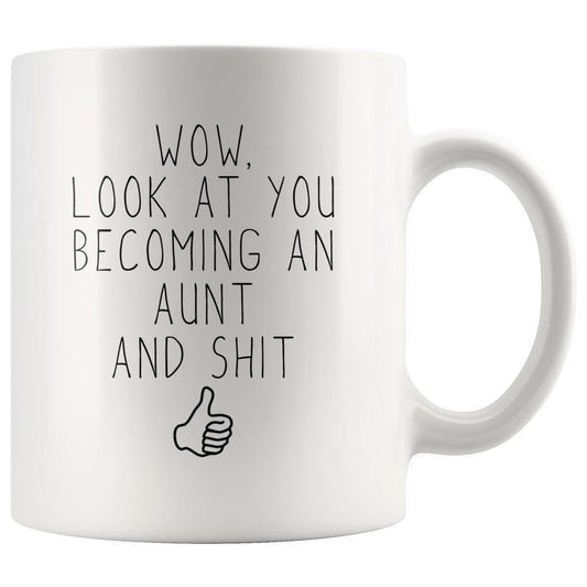 Aunt Pregnancy Announcement, Funny Aunt To Be Gift, New Aunt Gifts, New Auntie Gifts, New Aunt Mug, Promoted To Aunt Mug, Ceramic Coffee Mug, 11 15oz Tea Cup, Gifts For Auntie, Gifts For Birthday