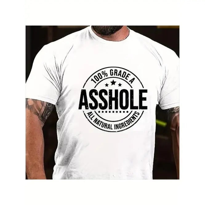 Authentic  Grade A Funny T-Shirt - All Natural Ingredients, Soft & Comfortable, Humorous Graphic Tee for Men and Women - Unique Gift Idea Made in USA