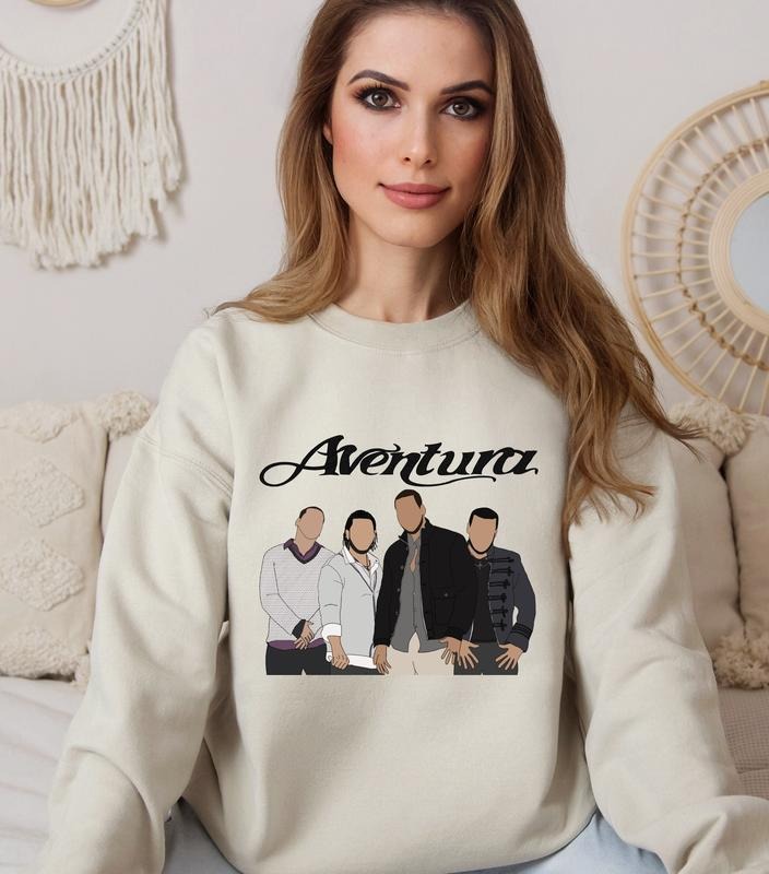 Aventura Tour Sweatshirt, Aventura Bachata Graphic Sweatshirt, Aventura Concert Group Sweatshirt, Romeo Santos Sweatshirt, Unisex Sweatshirt, Gifts For Family Friends, Long Sleeve Crewneck Shirt, Gifts For Birthday Fathers Day Christmas Anniversary