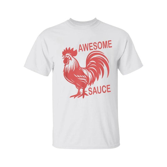 Awesome Sauce with Picture of Rooster T-Shirt, Funny Gift for Him, Unisex Tee, For Men And Women, Menswear, Classic Cotton