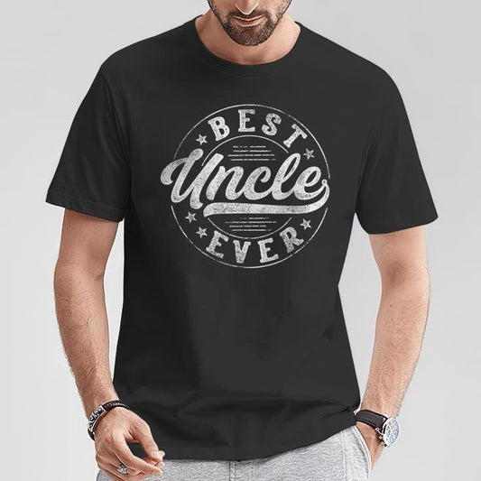 B*St Uncle Ever Shirt, Father's Day Gift, Uncle Vintage Emblem T Shirt, Gift For Uncle From Niece Nephew, Unisex Short Sleeve Tee, Classic Streetwear