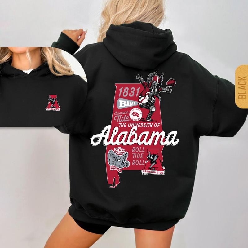[BIG DEAL]Alabama Crimson Tide Graphite Vault State 2 Sides Hoodie & Sweatshirt, Unisex Hoodie & Sweatshirt, Sport Hoodie & Sweatshirt Fashion Menswear