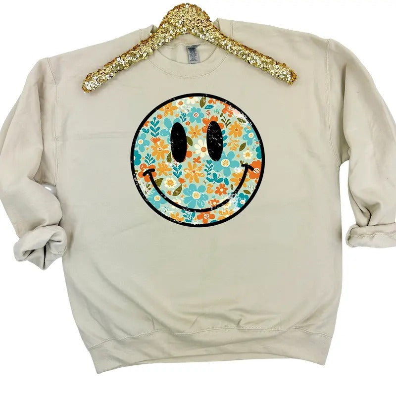 BOHO Happy Face Sweatshirt 'NLB'