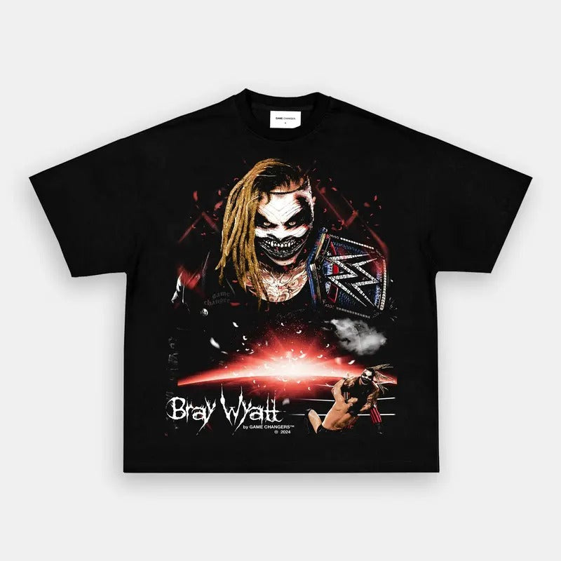 BRAY WYATT V2 TEE Wrestling Graphic Tee, Sports T-shirt, Athlete Shirt, Wrestling Gift, Fitness Tee Crewneck Clothing Cotton Menswear