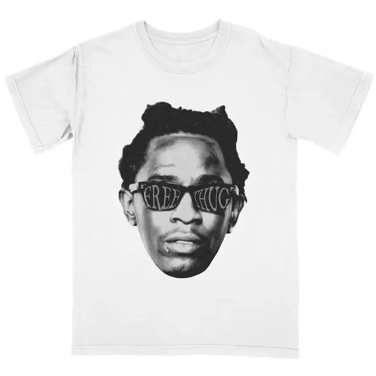BW Younggg Thuggg Graphic Tee Free Vintage Rap Shirt