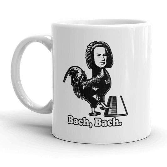 Bach Bach Coffee Mug Funny Classical Music Ceramic Cup-11oz Funny Coffee Mugs Ceramic Printed Drinkware Cup