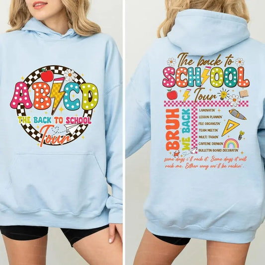 Back To School Retro Back to School Shirt for Teachers, ABCD Teacher Shirts, First Day Of School Teacher T-Shirt,Teacher Gift,Teacher Team Shirt,Tour Shirt