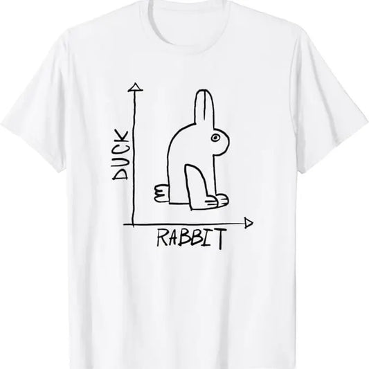 Back To School Shirts, Funny Math Shirts, Funny Science Nerd Duck Rabbit Physics Math T-Shirt Cotton Fashion Casual Classic