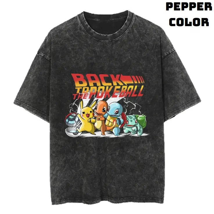 Back to the Pokeball Vintage Graphic Tees, Pokemon T-Shirt, Pokemon Shirts, Pokemon Stuff, Unisex Anime Manga Shirt Top Menswear Womenswear Streetwear